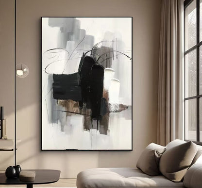 Handcrafted Abstract Painting, Modern Wall Art for Home Decor AB1120