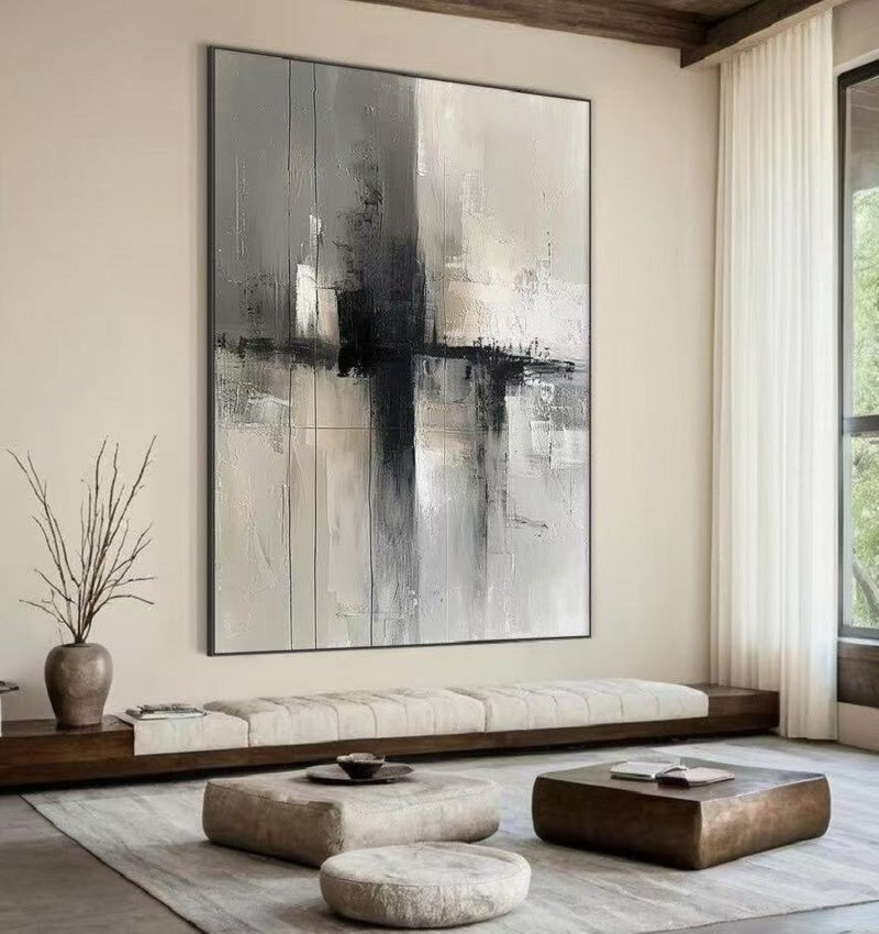 Handcrafted Abstract Painting, Modern Wall Art for Home Decor AB1121