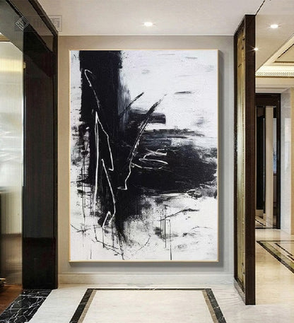 Handcrafted Abstract Painting, Modern Wall Art for Home Decor AB1123