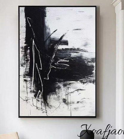 Handcrafted Abstract Painting, Modern Wall Art for Home Decor AB1123