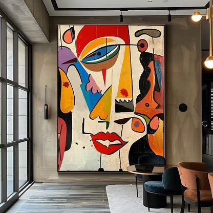 Handcrafted Abstract Painting, Modern Wall Art for Home Decor AB1126