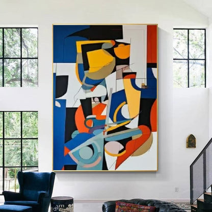 Handcrafted Abstract Painting, Modern Wall Art for Home Decor AB1127