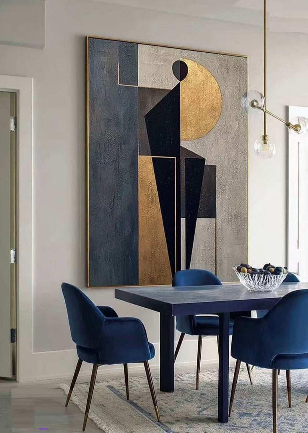 Handcrafted Abstract Painting, Modern Wall Art for Home Decor AB1130