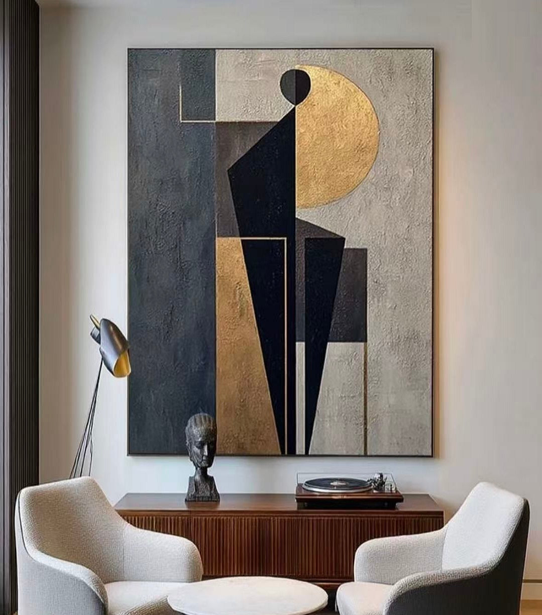 Handcrafted Abstract Painting, Modern Wall Art for Home Decor AB1130