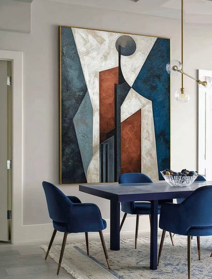 Handcrafted Abstract Painting, Modern Wall Art for Home Decor AB1132