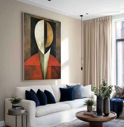 Handcrafted Abstract Painting, Modern Wall Art for Home Decor AB1133