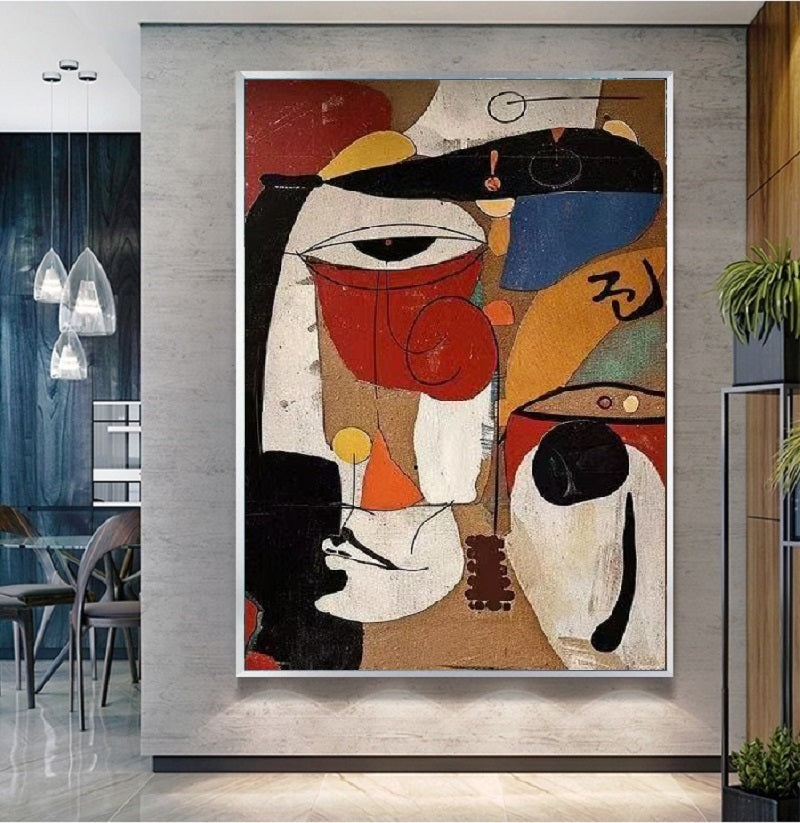 Handcrafted Abstract Painting, Modern Wall Art for Home Decor AB1141