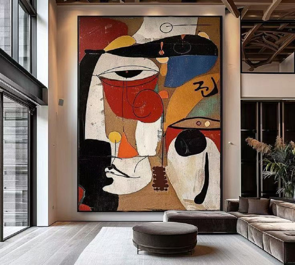 Handcrafted Abstract Painting, Modern Wall Art for Home Decor AB1141