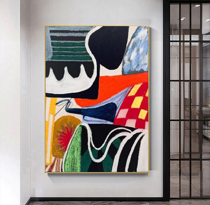 Handcrafted Abstract Painting, Modern Wall Art for Home Decor AB1144A