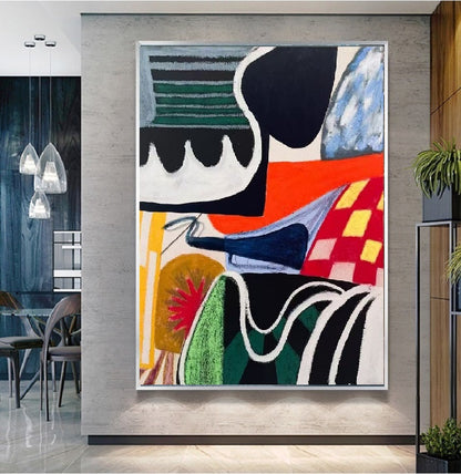 Handcrafted Abstract Painting, Modern Wall Art for Home Decor AB1144A