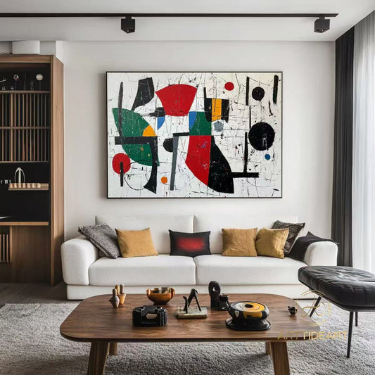 Handcrafted Abstract Painting, Modern Wall Art for Home Decor AB1147