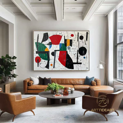 Handcrafted Abstract Painting, Modern Wall Art for Home Decor AB1147