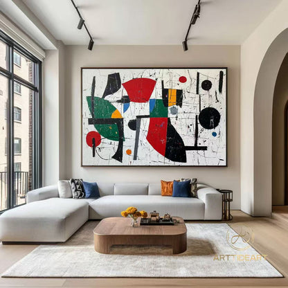 Handcrafted Abstract Painting, Modern Wall Art for Home Decor AB1147