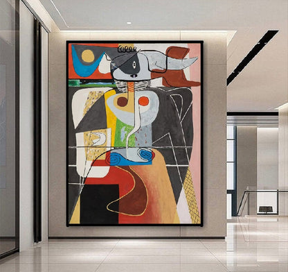 Handcrafted Abstract Painting, Modern Wall Art for Home Decor AB1150