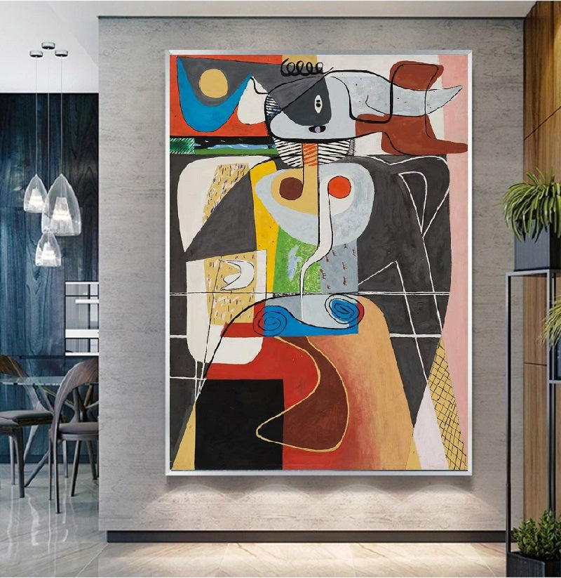 Handcrafted Abstract Painting, Modern Wall Art for Home Decor AB1150