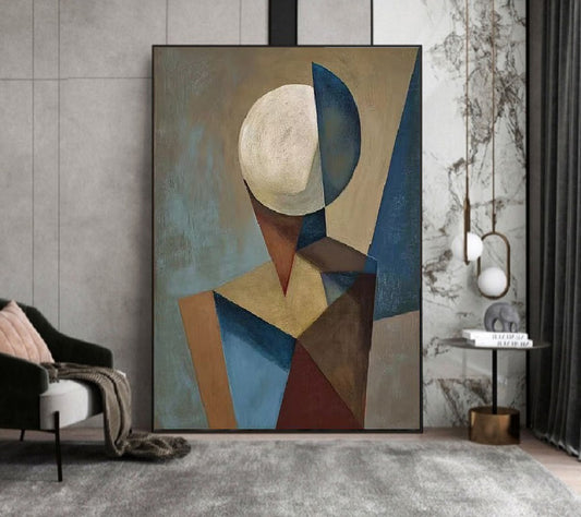 Handcrafted Abstract Painting, Modern Wall Art for Home Decor AB1151