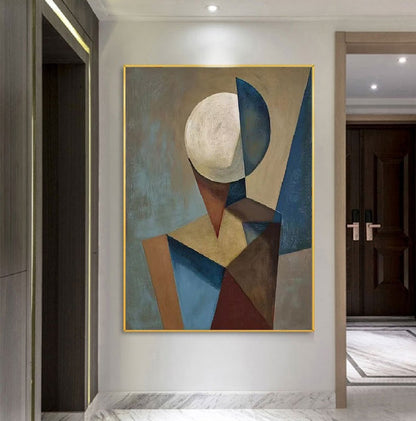 Handcrafted Abstract Painting, Modern Wall Art for Home Decor AB1151