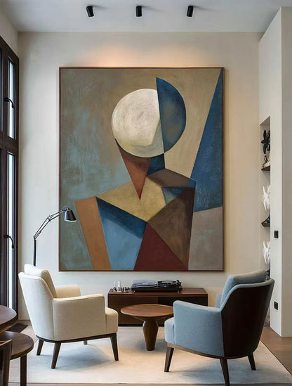 Handcrafted Abstract Painting, Modern Wall Art for Home Decor AB1151