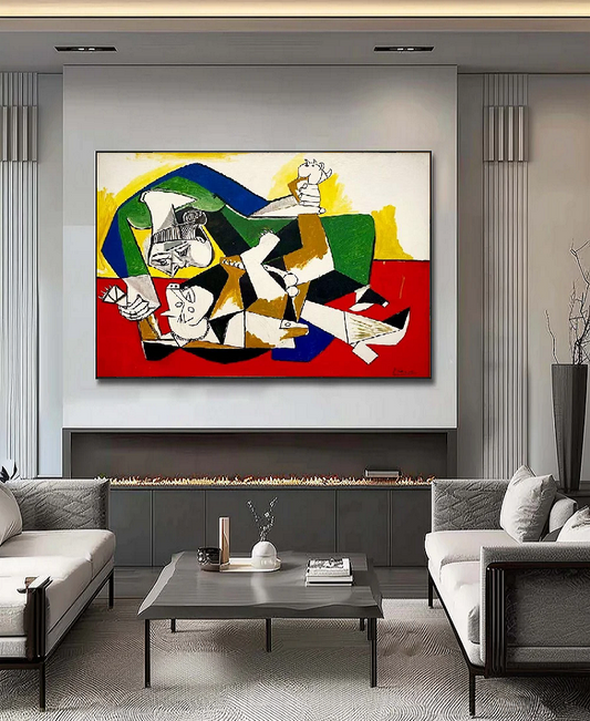 Handcrafted Abstract Painting, Modern Wall Art for Home Decor AB1152