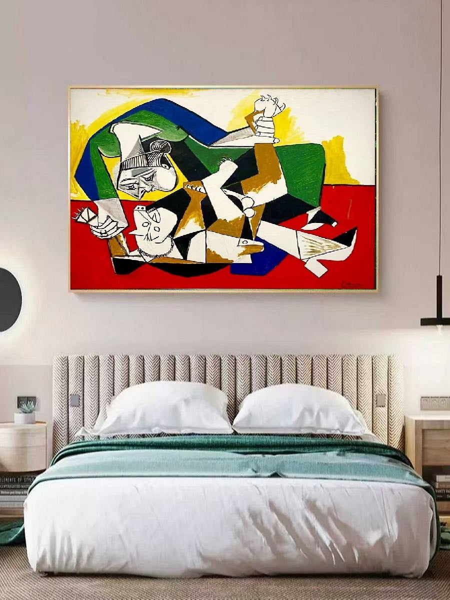 Handcrafted Abstract Painting, Modern Wall Art for Home Decor AB1152