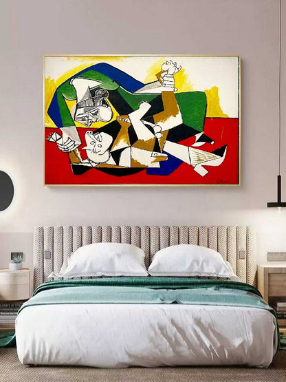 Handcrafted Abstract Painting, Modern Wall Art for Home Decor AB1152