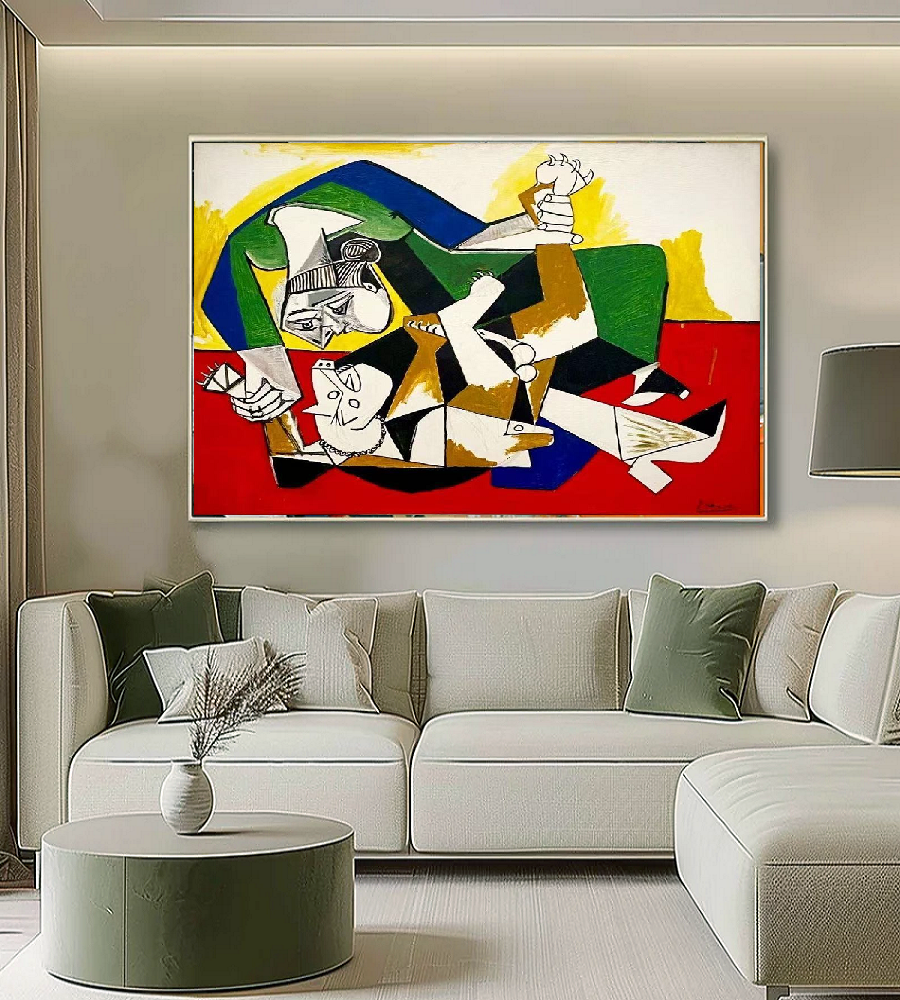 Handcrafted Abstract Painting, Modern Wall Art for Home Decor AB1152