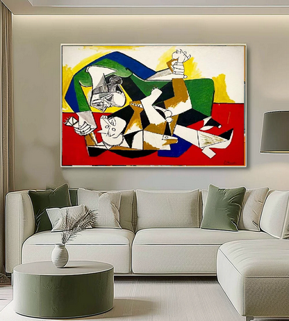 Handcrafted Abstract Painting, Modern Wall Art for Home Decor AB1152