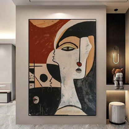 Handcrafted Abstract Painting, Modern Wall Art for Home Decor AB1154