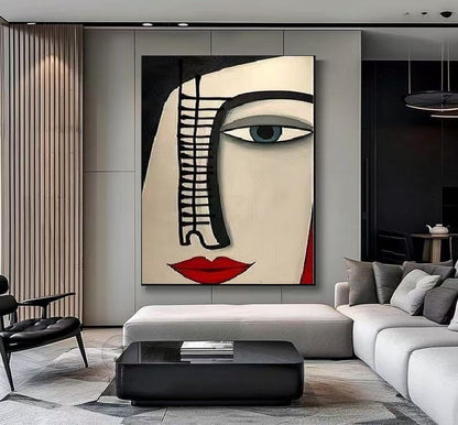 Handcrafted Abstract Painting, Modern Wall Art for Home Decor AB1161
