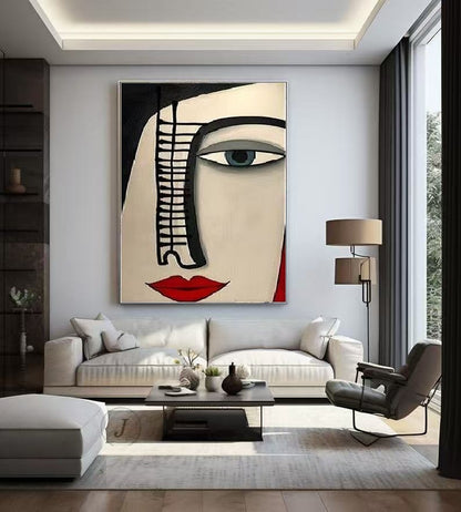 Handcrafted Abstract Painting, Modern Wall Art for Home Decor AB1161