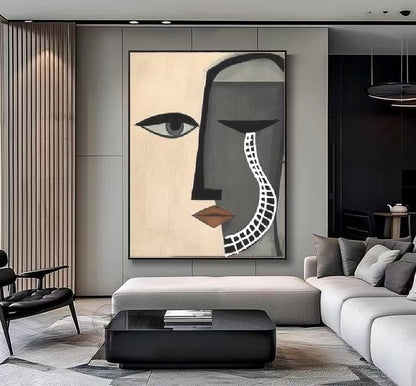 Handcrafted Abstract Painting, Modern Wall Art for Home Decor AB1162