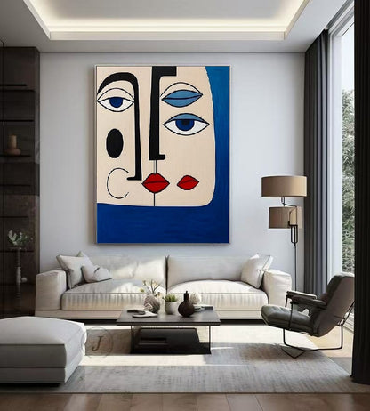 Handcrafted Abstract Painting, Modern Wall Art for Home Decor AB1164