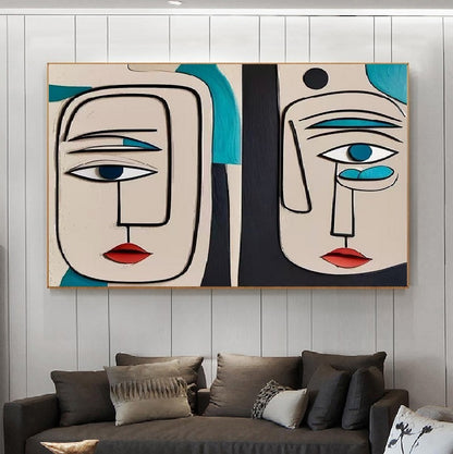 Handcrafted Abstract Painting, Modern Wall Art for Home Decor AB1165