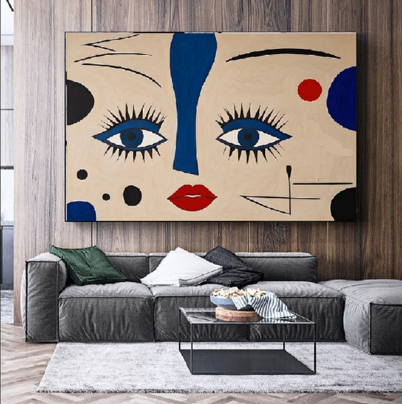 Handcrafted Abstract Painting, Modern Wall Art for Home Decor AB1166