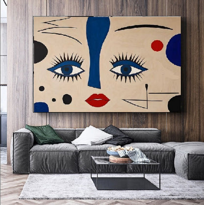 Handcrafted Abstract Painting, Modern Wall Art for Home Decor AB1166