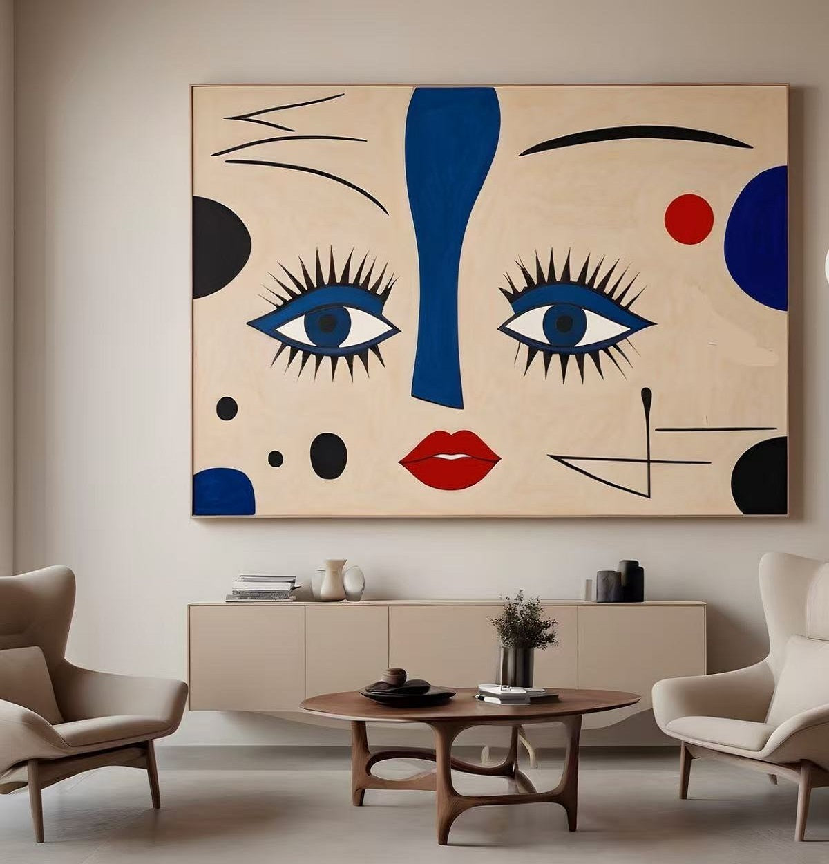 Handcrafted Abstract Painting, Modern Wall Art for Home Decor AB1166