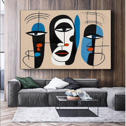 Handcrafted Abstract Painting, Modern Wall Art for Home Decor AB1167