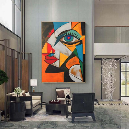 Handcrafted Abstract Painting, Modern Wall Art for Home Decor AB1168
