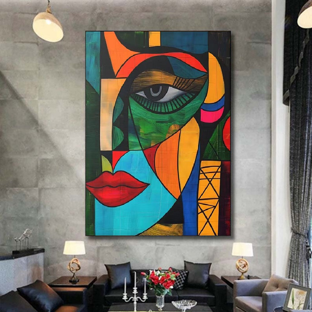 Handcrafted Abstract Painting, Modern Wall Art for Home Decor AB1169