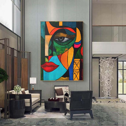 Handcrafted Abstract Painting, Modern Wall Art for Home Decor AB1169