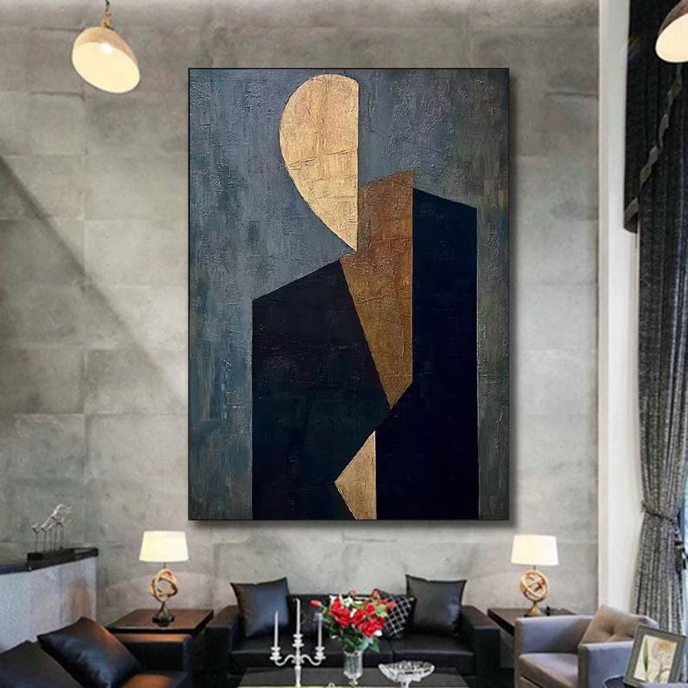 Handcrafted Abstract Painting, Modern Wall Art for Home Decor AB1170