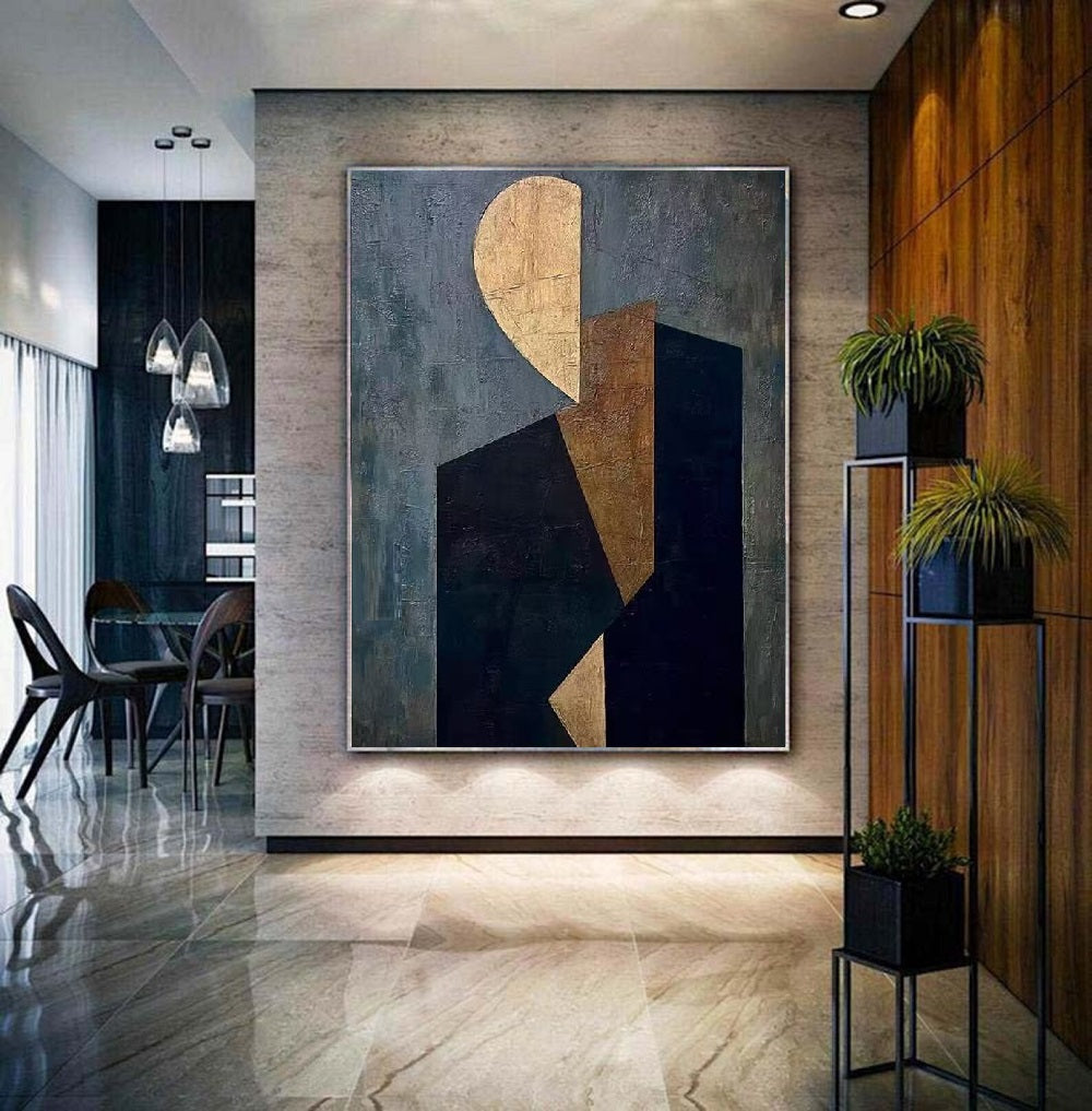 Handcrafted Abstract Painting, Modern Wall Art for Home Decor AB1170