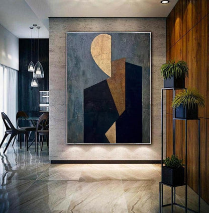 Handcrafted Abstract Painting, Modern Wall Art for Home Decor AB1170