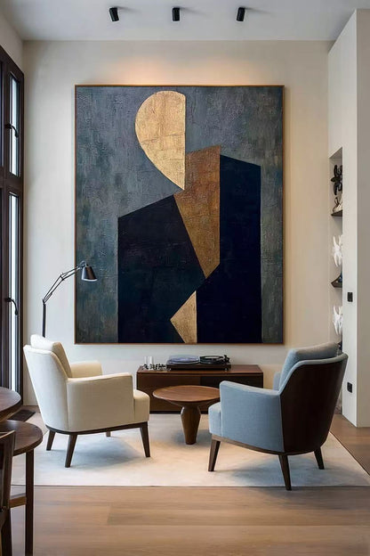 Handcrafted Abstract Painting, Modern Wall Art for Home Decor AB1170