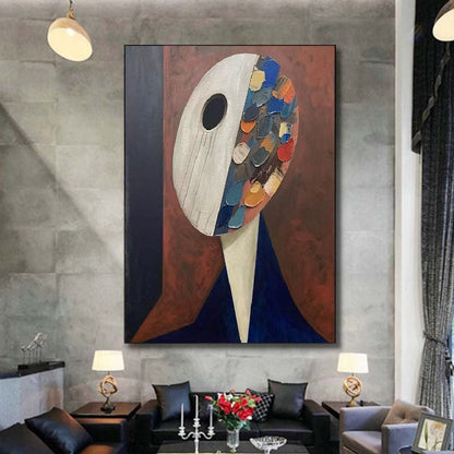 Handcrafted Abstract Painting, Modern Wall Art for Home Decor AB1171