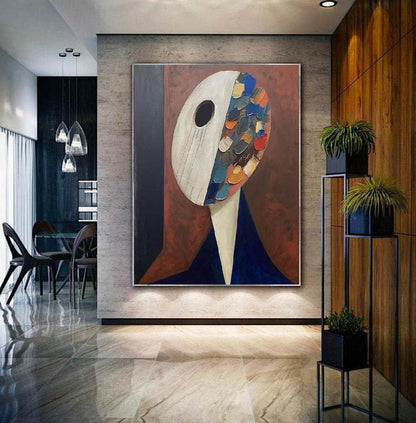 Handcrafted Abstract Painting, Modern Wall Art for Home Decor AB1171