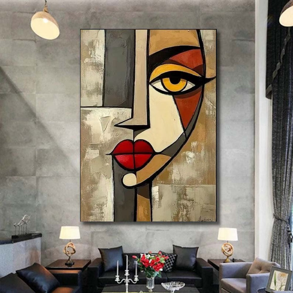 Handcrafted Abstract Painting, Modern Wall Art for Home Decor AB1174