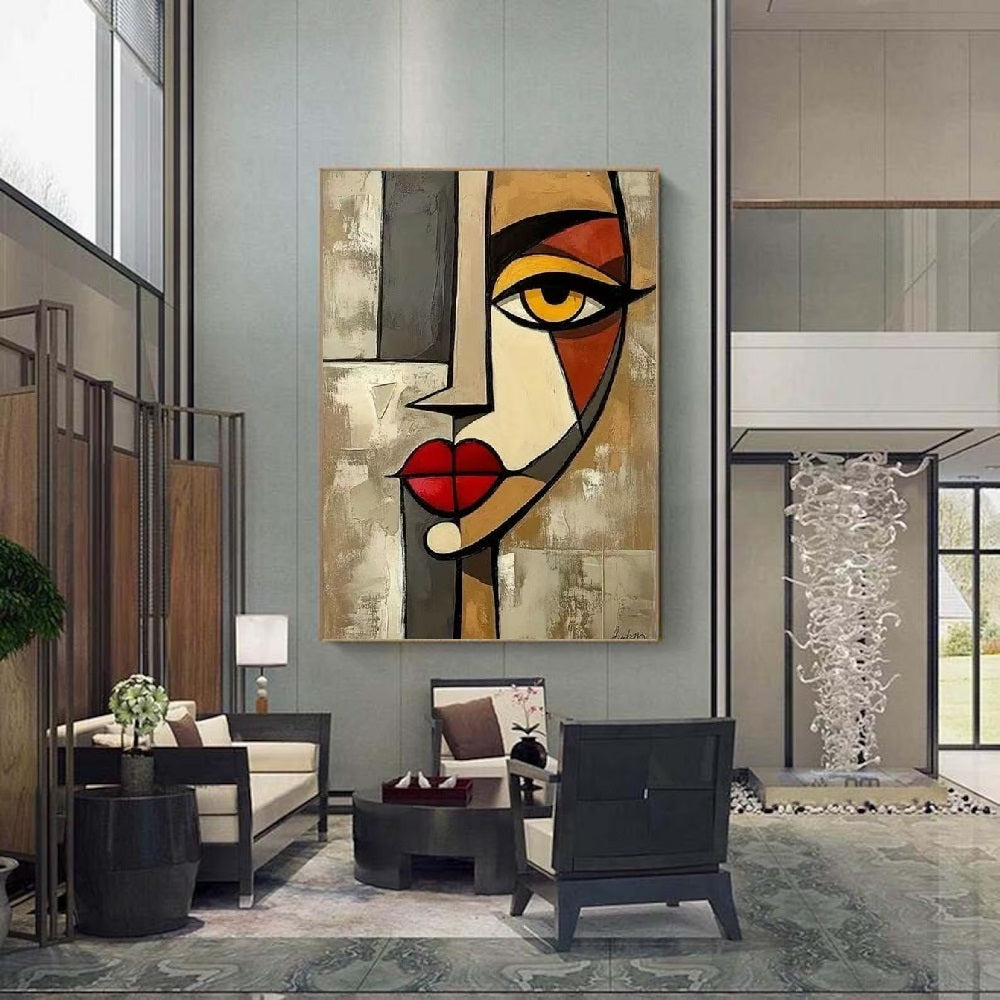 Handcrafted Abstract Painting, Modern Wall Art for Home Decor AB1174