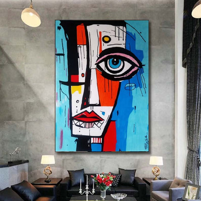 Handcrafted Abstract Painting, Modern Wall Art for Home Decor AB1177