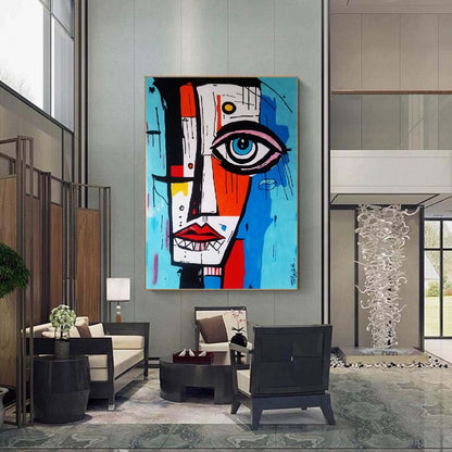 Handcrafted Abstract Painting, Modern Wall Art for Home Decor AB1177